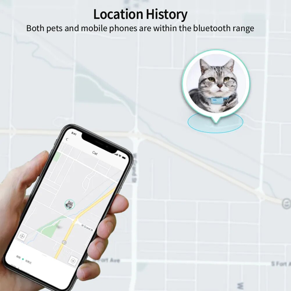 PawandLuna GPS collar app location history map view