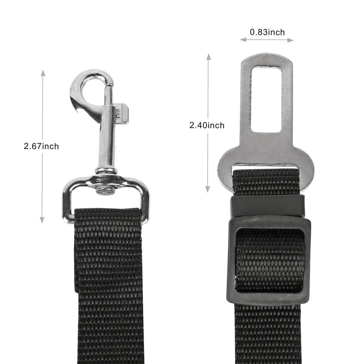 PawandLuna Adjustable Pet Car Seat Belt, Nylon Safety Leash