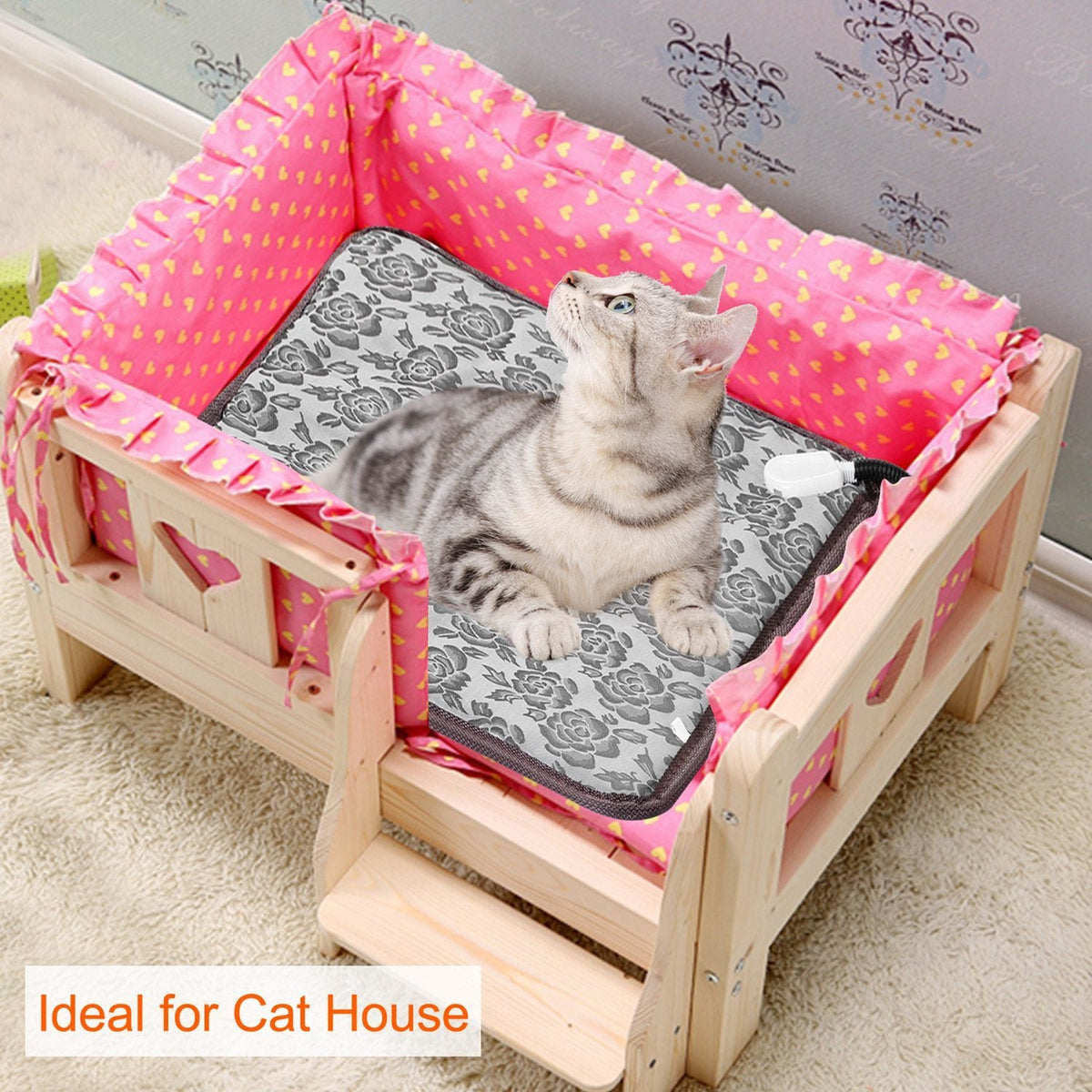 PawandLuna Waterproof Pet Heating Pad, Adjustable Warm Mat