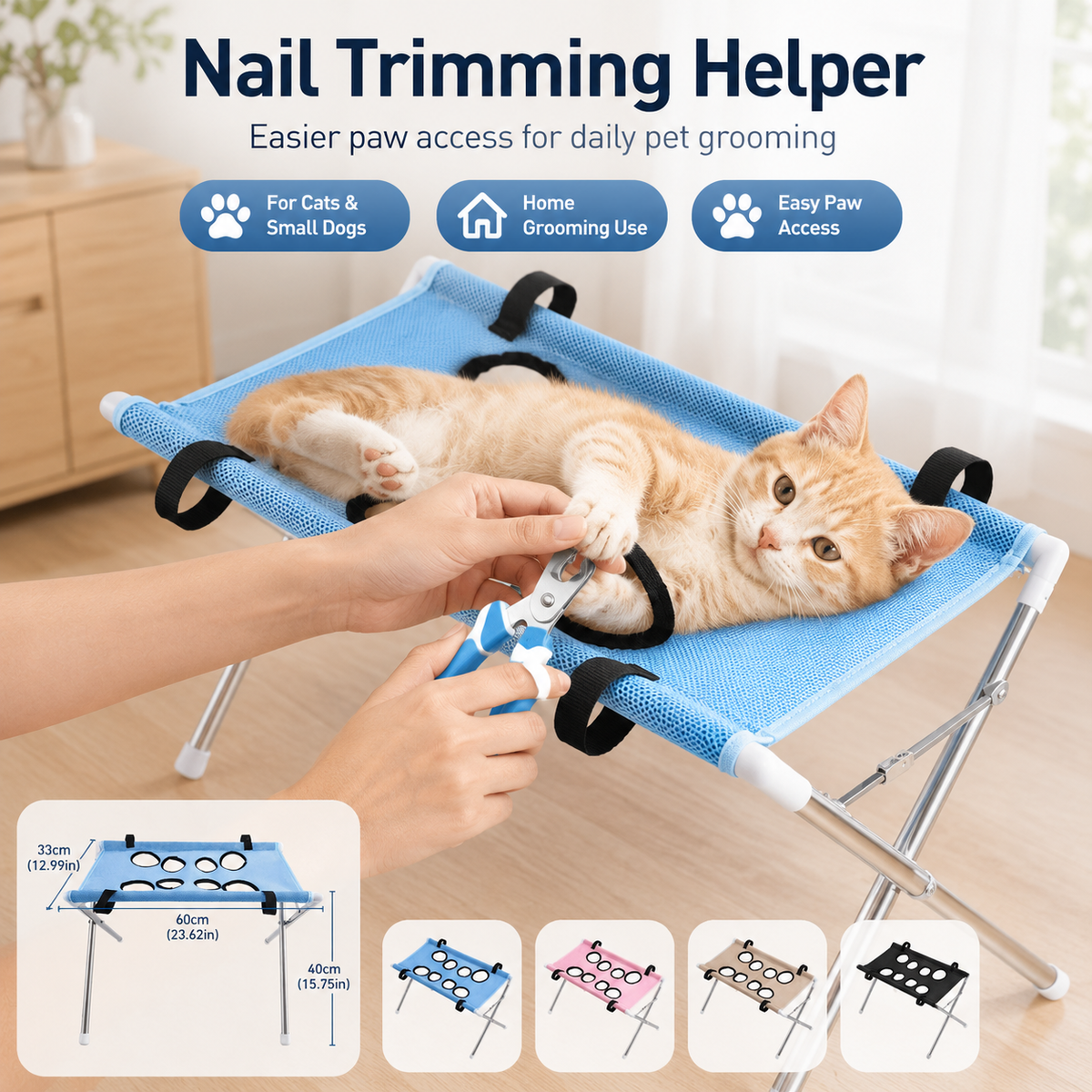 Non-Slip Pet Grooming Table for Easy At-Home Bath Time